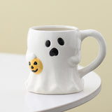 Charming Reusable Ceramic Mug (Halloween Aesthetic)