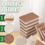 12-Pack Natural Sponges (Dual-Layer Design) - Completely Plastic-Free & Plant-Based