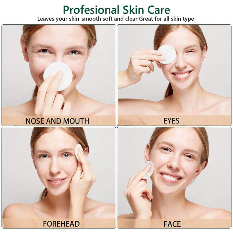 20-Pack Washable Makeup Remover Pads - Superior Absorbency & Softness