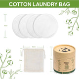 20-Pack Washable Makeup Remover Pads - Superior Absorbency & Softness