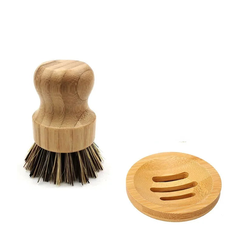 Bamboo Dish Scrub Brushes - Naturally Antimicrobial & Fully Compostable