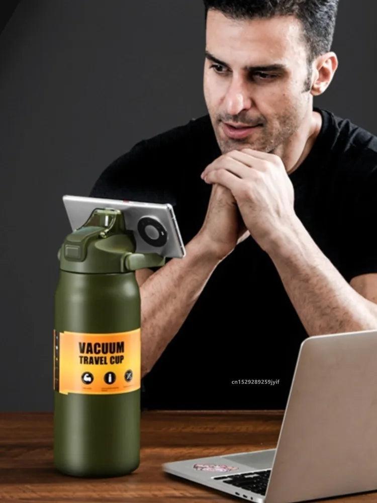 Premium Stainless-Steel Thermos (Double-Wall Vacuum-Insulation) - Fully Recyclable