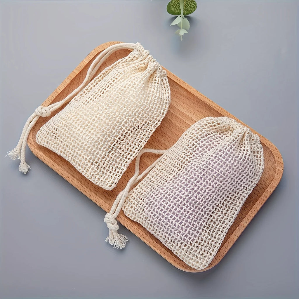 Natural & Luxurious Mesh Soap Bags - 100% Plant-Based & Compostable
