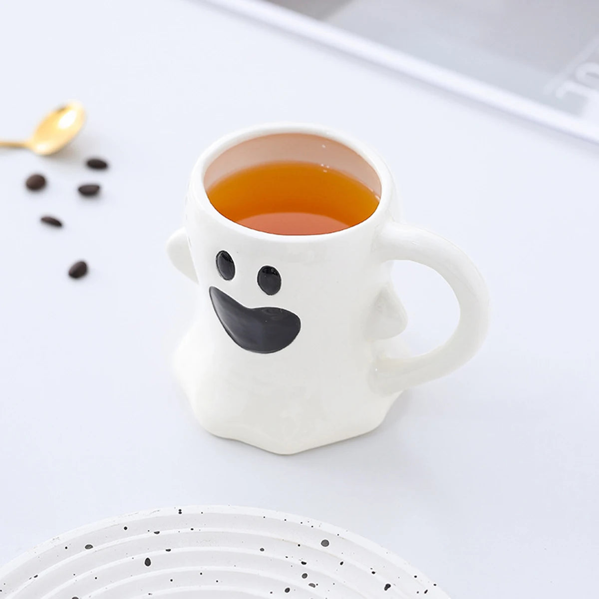Charming Reusable Ceramic Mug (Halloween Aesthetic)