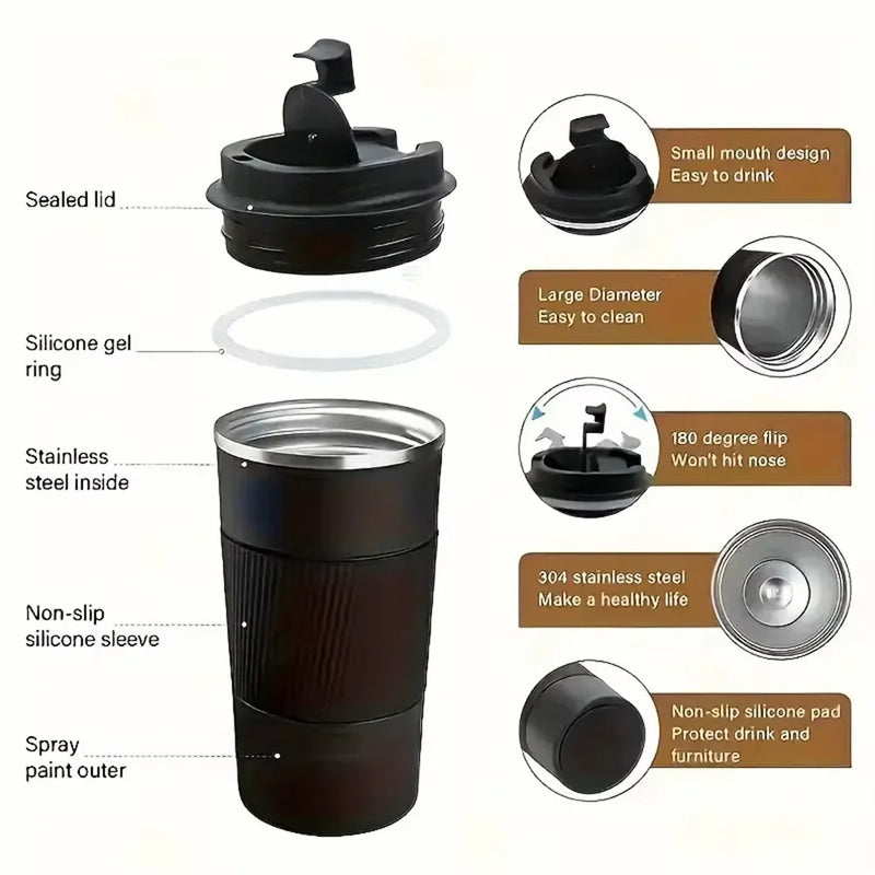 Premium Stainless-Steel Thermos (Advanced Vacuum Insulation)