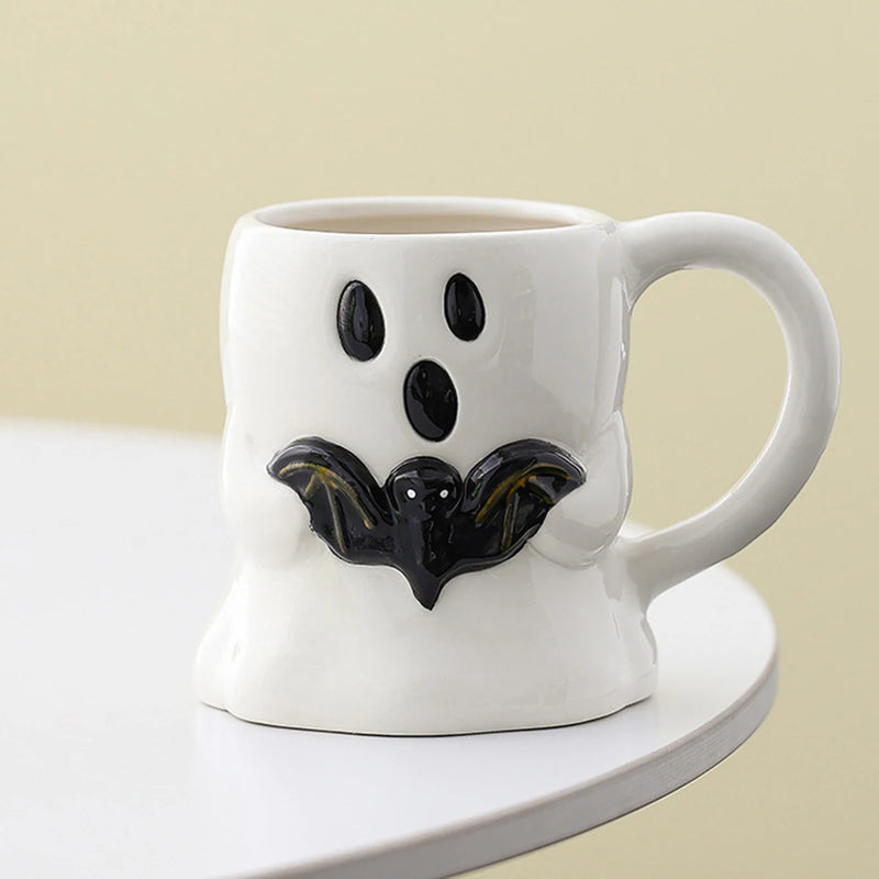 Charming Reusable Ceramic Mug (Halloween Aesthetic)