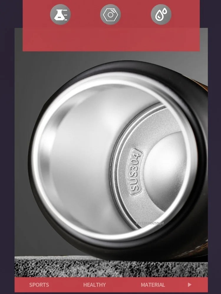 Premium Stainless-Steel Thermos (Double-Wall Vacuum-Insulation) - Fully Recyclable