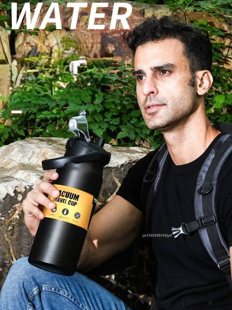 Premium Stainless-Steel Thermos (Double-Wall Vacuum-Insulation) - Fully Recyclable