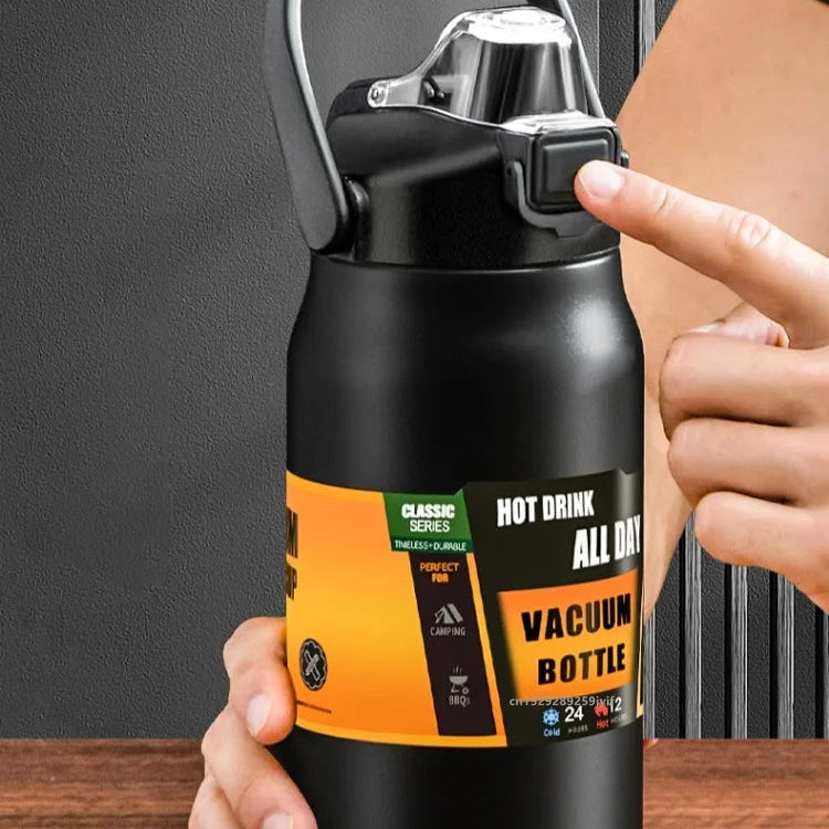 Premium Stainless-Steel Thermos (Double-Wall Vacuum-Insulation) - Fully Recyclable