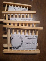 Sustainably Crafted Wooden Soap Dishes + Natural Fiber Pouches - 100% Hand-Finished