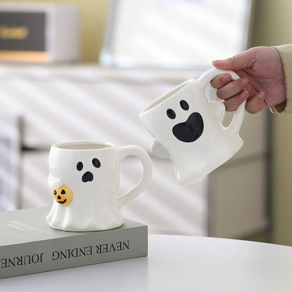 Charming Reusable Ceramic Mug (Halloween Aesthetic)