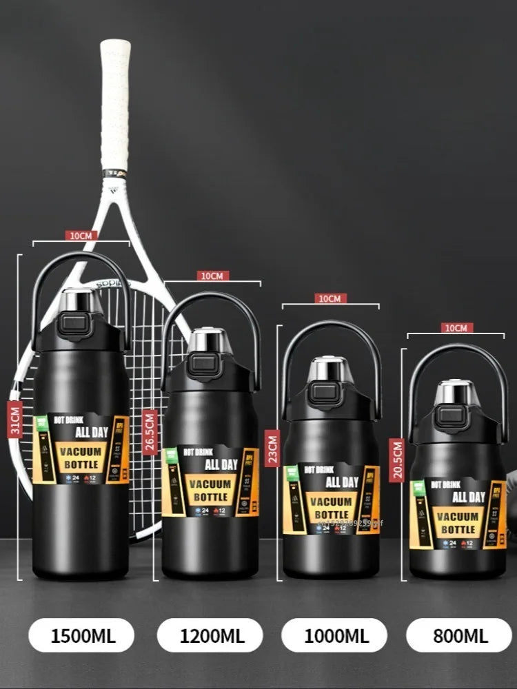 Premium Stainless-Steel Thermos (Double-Wall Vacuum-Insulation) - Fully Recyclable