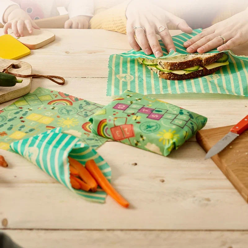 Reusable Organic Beeswax Food Wraps