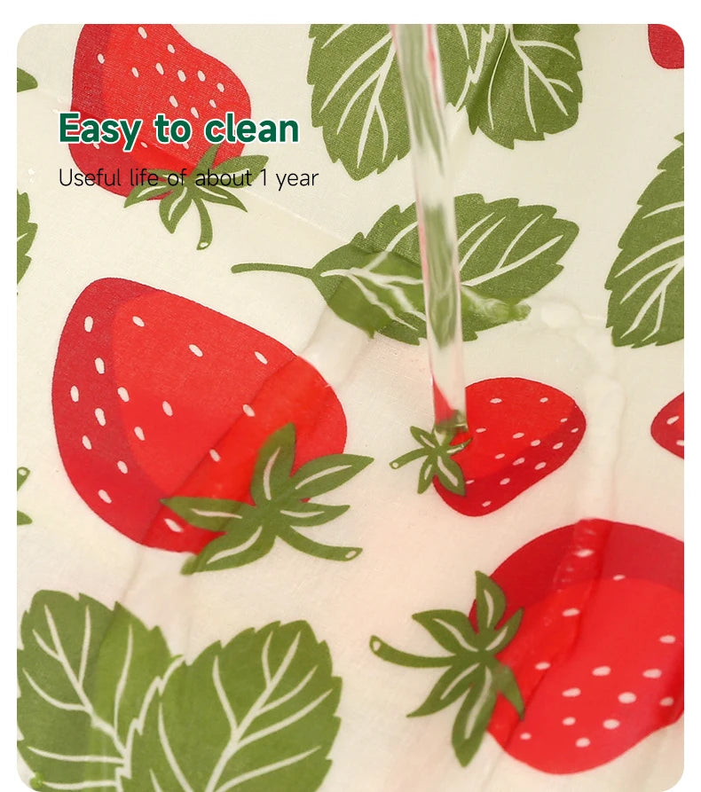 9x Natural Beeswax Wraps