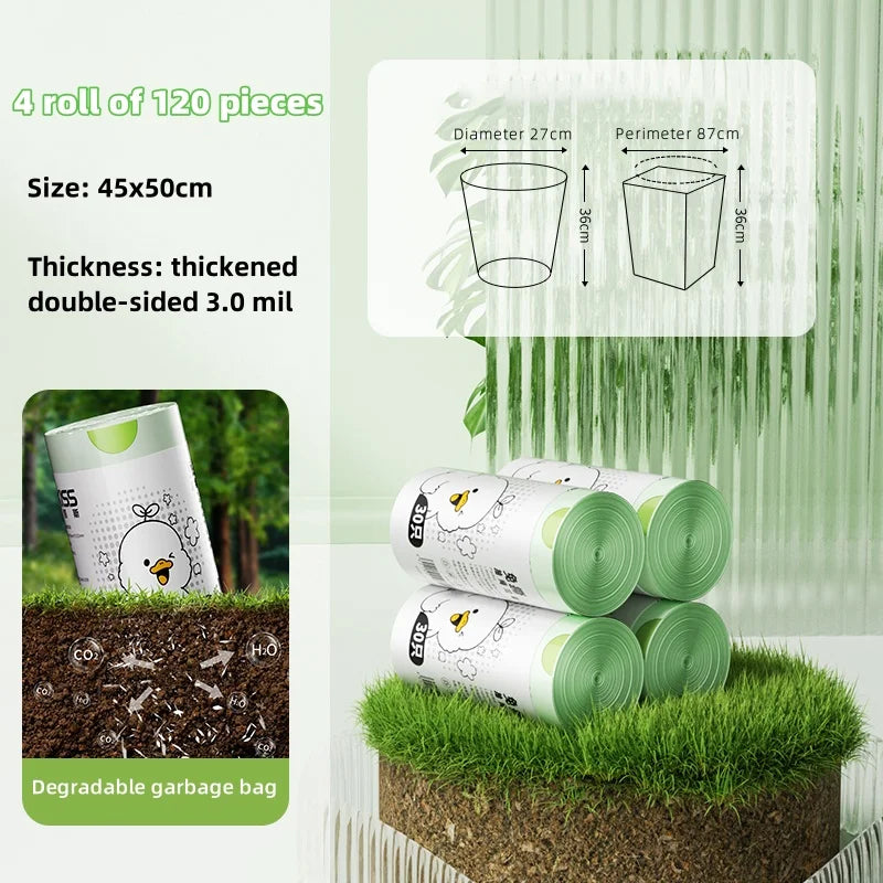 Plant-Based Compostable Trash Bags - Certified for Industrial Composting