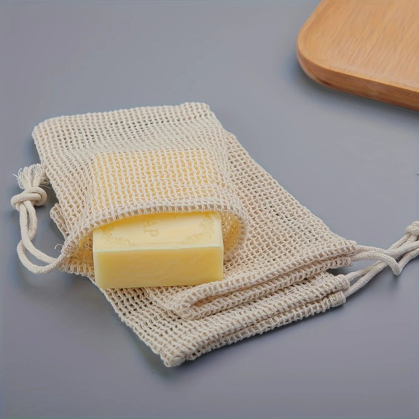 Natural & Luxurious Mesh Soap Bags - 100% Plant-Based & Compostable