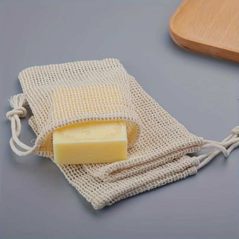 Natural & Luxurious Mesh Soap Bags - 100% Plant-Based & Compostable
