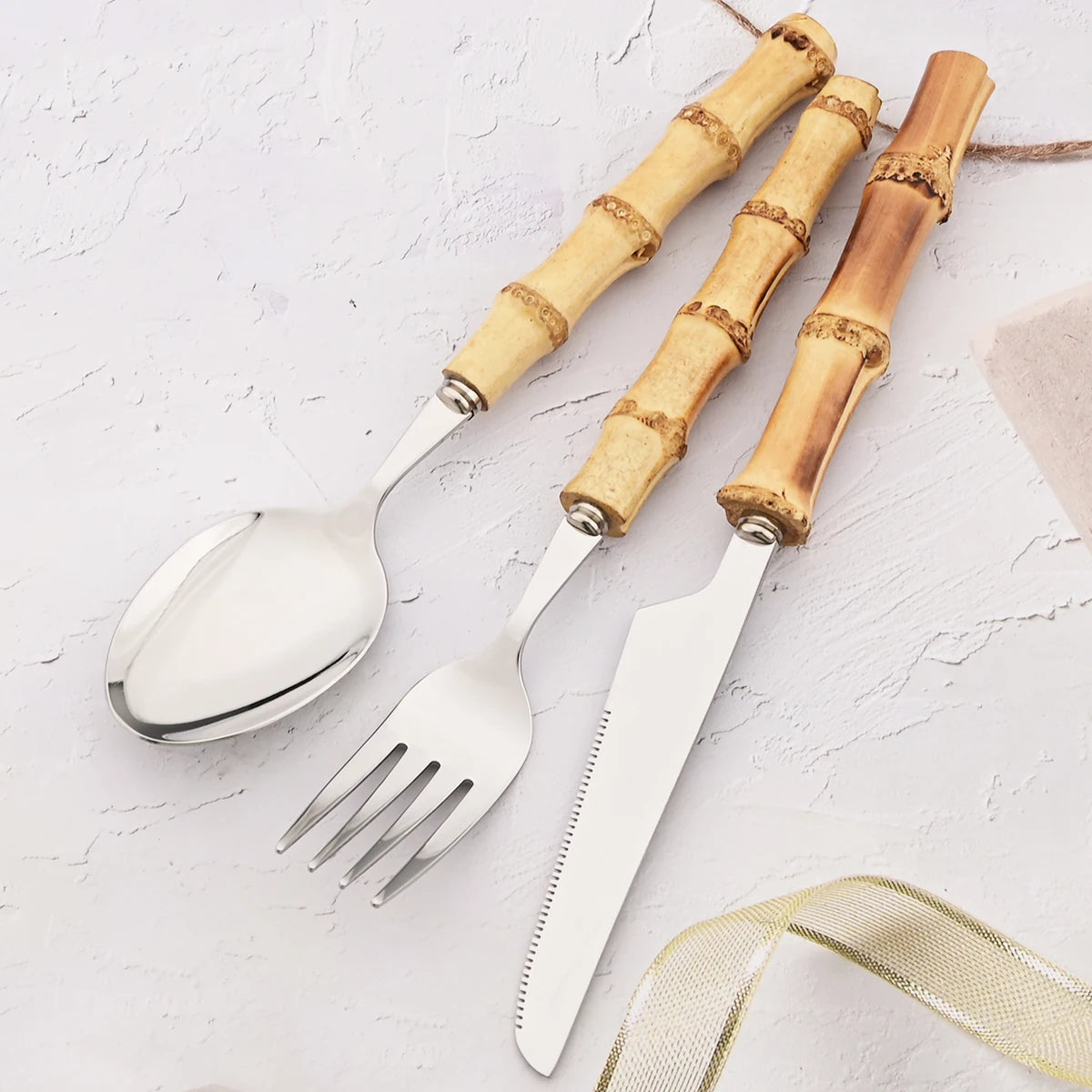 Premium Stainless-Steel Utensil - 100% Naturally Antimicrobial & Compostable