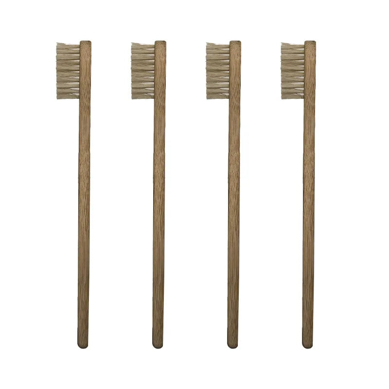 Five Natural-Bristle Toothbrushes - Sustainably Harvested