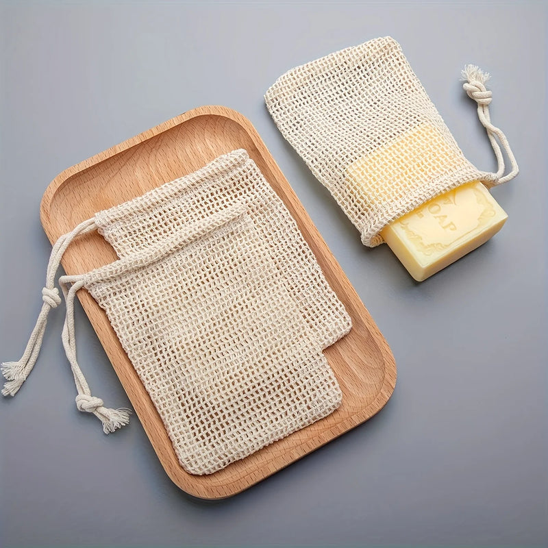 Natural & Luxurious Mesh Soap Bags - 100% Plant-Based & Compostable