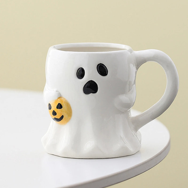 Charming Reusable Ceramic Mug (Halloween Aesthetic)