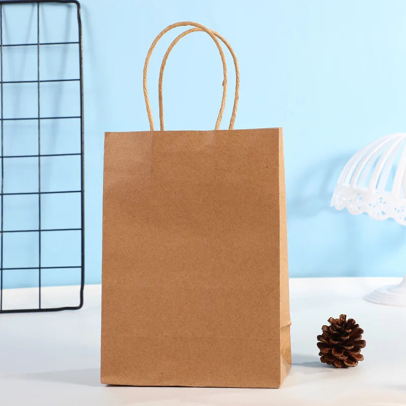 10x Recycled Natural Gift Bags – Unbleached, Compostable & Ethically Sourced