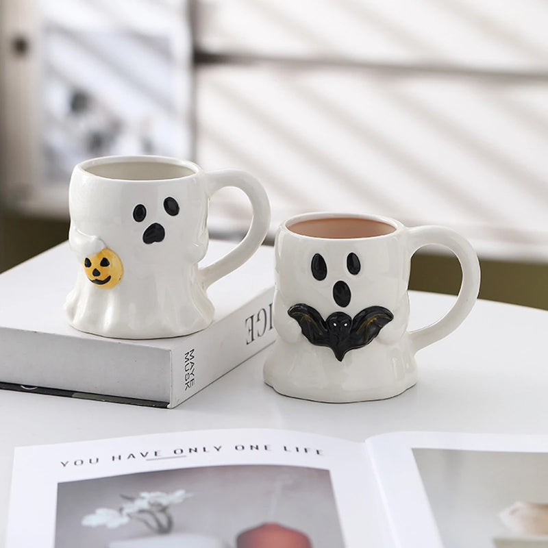 Charming Reusable Ceramic Mug (Halloween Aesthetic)